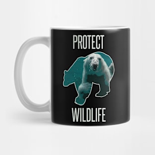 Protect wildlife - polar bear design Mug